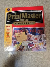 Vintage Printmaster Gold Bonus Pack Pc New Sealed Boxed Win 95 & 3.1 NOS picture