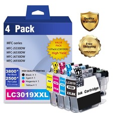 4-Pack LC3019 XXL Ink Cartridges (BK/C/M/Y) for Brother MFC-J5330DW J6930DW picture