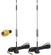 Bingfu 4G LTE 7dBi Magnetic Base MIMO SMA Male Antenna (2-Pack) Compatible with picture
