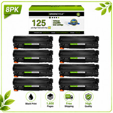 CRG-125 Toner Cartridge Replace Canon ImageClass LBP6000 LBP6030w MF3010 x8PK picture