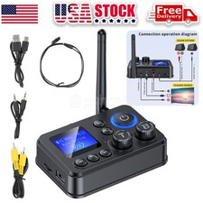 Bluetooth 5.4 Transmitter Receiver Long Range For TV Home Stereo Audio Adapter picture