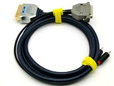 RGB SCART GOLD PLATED CABLE AMIGA 500 600 1200 2000 3000 4000 GENUINE DB23 picture