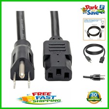 Versatile 6ft Eaton 15A AC Power Cable -  Listed for PCs, Monitors, & Printers picture
