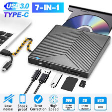 External CD DVD Drive for PC Laptop Windows 11 10 USB 3.0 Player Reader Writer picture