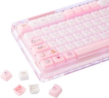Cute Cat Keycaps Set, Mao Profile, PBT/PC Keycap for MX Switches Mechanical Keyb picture