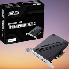 ASUS ThunderboltEX 4 with Intel 4 JHL 8540 Controller, 2 USB, 40Gb/s, 100W Black picture