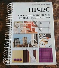 Hewlett Packard HP-12C Owner’s Handbook & Problem-Solving Guide 1986 Spiral picture