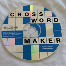 Cosmi Crossword Maker Crossword CD-ROM Software Disc CD MPN CDR786D1 picture