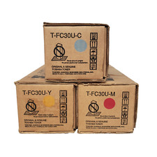 Toshiba T-FC30U-C T-FC30U-Y T-FC30U-M Toner Set e-STUDIO 2050C 2051C 2550C 2551C picture