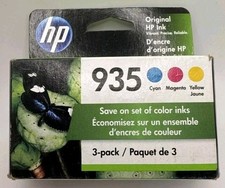 NEW Genuine HP 935 Cyan Magenta Yellow N9H65FN Ink Cartridges OEM Exp 2021 picture