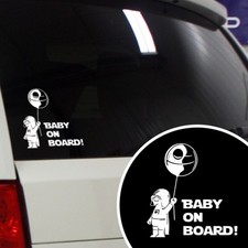 Multiple Color Star Wars Darth Vader Funny Baby on Board Car Vinyl Decal Sticker picture