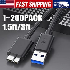 Micro USB 3.0 Cable High Speed Data SYNC For HDD External Hard Drive LOT picture