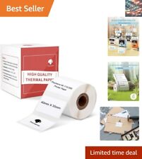 White Self-Adhesive Label - Multipurpose, Water Resistant, 320 Labels/Roll picture