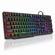 RGB LED USB Gaming Keyboard, Full Size, Rainbow Backlight picture