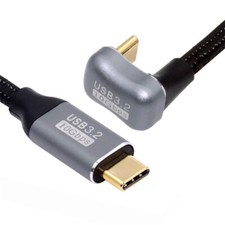 CY 100W 10Gbps USB-C USB 3.1 Type C Male to Male Extension Data Cable Opposite U picture