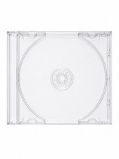 Standard Clear CD Jewel Case 10.4mm Single Disc Replacement Assembled w Tray LOT picture