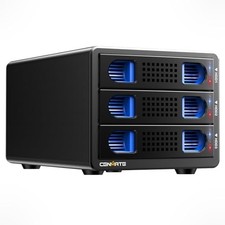 3 Bay Aluminum Hard Drive Enclosure for 2.5/3.5