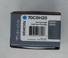 Genuine Lexmark 70C0H20 (700H2) Cyan High-Yield Toner - Factory Sealed picture