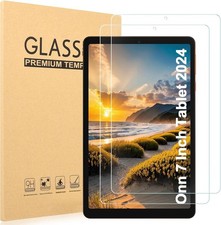 Onn 7 Inch Tablet Gen 4 Screen Protector, 9H Hardness Tempered Glass, 2 Pack picture