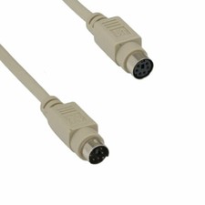 KNTK 3ft Mini DIN6 to MDIN 6 Extension Cable Male to Female PS/2 Keyboard Mouse picture