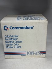 RARE VINTAGE BOXED COMMODORE 1084S MONITOR WITH MANUAL AND INSERTS picture