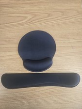 Premium Memory Foam Keyboard Wrist Support Bar and Mouse Wrist Rest Pads Set 2pc picture