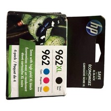 GENUINE 4-PACK HP 962XL BLACK & 962 COLOR INK OFFICEJET PRO 9010 SEALED 12/2026+ picture