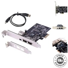 4-Port PCI Express Firewire Adapter for Enhanced Data Transfer - Classic Design picture