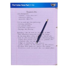 File Folder Notepad Pack of 12 9.5 x 12.5 Inch Lavender FT07636 12-9 Find picture