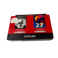 Genuine Lexmark 17 & 27 Black and Color Ink Cartridges Combo Pack (Sealed) picture