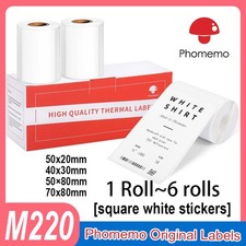 White Label Paper Self Adhesive Sticker Phomemo M100 M110 M221 Printer picture