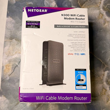 NETGEAR C3000 DOCSIS 3.0 N300 WiFi Cable Modem Router 4-Port WPS picture