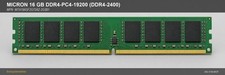 Micron 16GB DDR4-2400 UDIMM Desktop RAM MTA18ASF2G72AZ-2G3B1 PC4-19200 picture