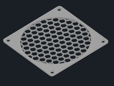 PC Fan Grill / Fan Cover - Honeycomb picture