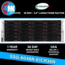 Supermicro SYS-6048R-E1CR36N 36B LFF 4U Server  -V3- Choose CPUs/RAM - Wholesale picture