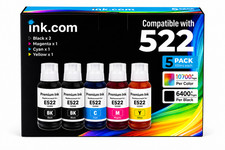 Compatible Epson 522 High Capacity Ink 5 Pack Compatible ET-2803,2800,2720,4800 picture
