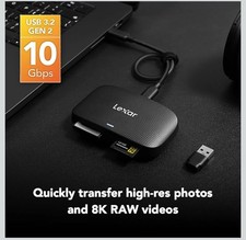 Lexar CFexpress Type B & SD Card Reader USB 3.2 Gen 2 10Gbps LRW520U picture