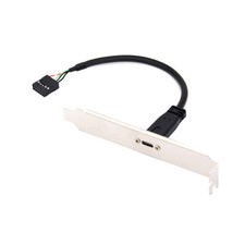 CABLECY Single USB 3.1 Type C USB-C Female to USB 2.0 Cable Motherboard 9pin 10p picture