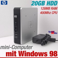 Hp Mini-Computer Pc for Windows 98 Old Dos Games 400mhz 20gb Hdd Rs-232 Parallel picture