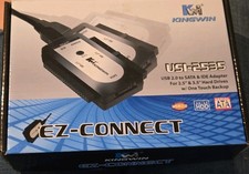 Kingwin EZ-Connect USI-2535 USB 2.0 SATA & IDE Adapter One Touch Backup Black A3 picture