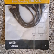 Umefly USB-C to USB-A Fast Charging Cable 6ft 5-Pack Black X0020QGGZ7 picture