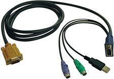 (5) Tripp Lite By Eaton Connectivity P778-010 6 Ft Usb / Ps2 Kvm Switch Cable picture