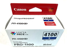 Canon Original PFI-4100 B 80mL Blue Pigment Ink Tank - 6786C002 picture