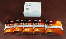 TDK BD-RE 25GB Rewritable Blu-ray Disc Made In Japan 26GB Box of 5 picture