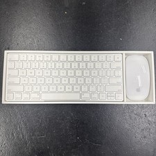 Apple Magic Keyboard and Magic Mouse A1644 A1657 White/Silver Combo picture