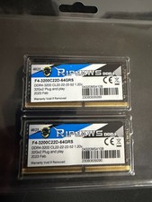 USED G.SKILL Ripjaws 64GB (2x32GB) DDR4-3200 SO-DIMM 260-Pin F4-3200C22D-64GRS picture