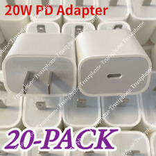 1/20X Bulk Lot For iPhone 14/13/12/11/XR/iPad USB-C Adapter PD 20W Fast Charger  picture