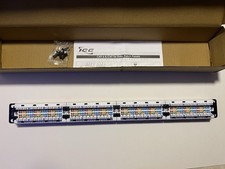 ICC ICMPPO2460 24-Port Cat 6 Patch Panel 1U Rack Mount RJ-45 Ethernet picture
