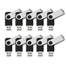20PCS/Lot 4GB Black Swivel USB 2.0 Flash Drive Rotating Memory Stick Pen Drive picture