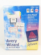 Avery Wizard Microsoft Word Labels Name Tags Label Dividers & More 1996 New picture